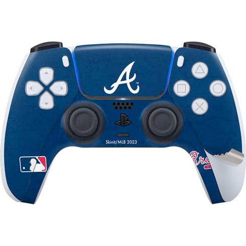 MLB Atlanta Braves - Solid Distressed PS5 Pro Disk Bundle  Skin